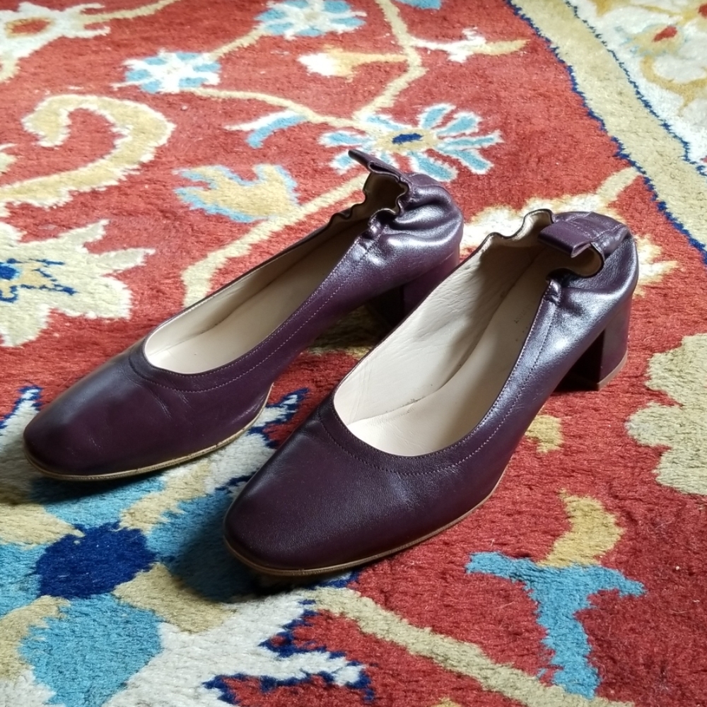 EUC everlane day heel in oxblood
